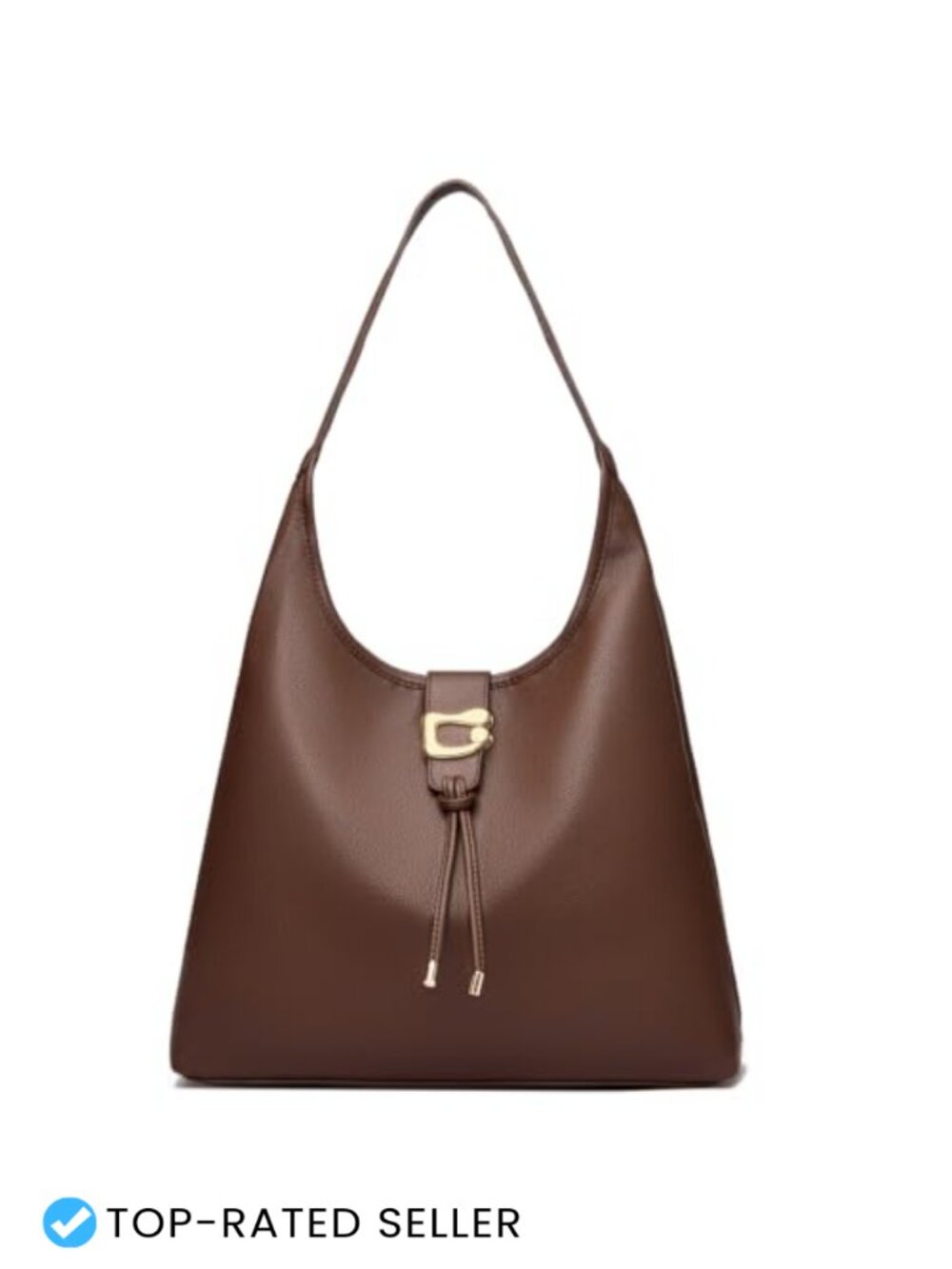 Vegan Leather Slouchy Hobo Shoulder Bag Large Zipper Tassel Work Tote